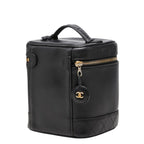 Chanel Bicolor Vanity Bag Handbag Black Lambskin — view 2