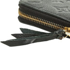 Louis Vuitton Monogram Empreinte Zippy Wallet Vintage Zip Around Black Leather — view 6