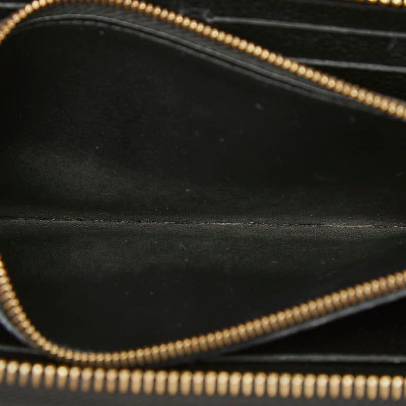 Louis Vuitton Monogram Empreinte Zippy Wallet Vintage Zip Around Black Leather — view 7