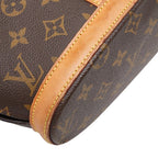 Louis Vuitton Monogram Babylon Tote / Shoulder Bag Brown Leather — view 6