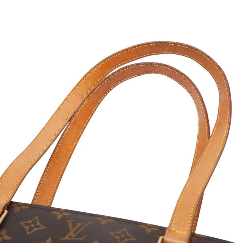 Louis Vuitton Monogram Babylon Tote / Shoulder Bag Brown Leather — view 4