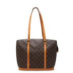Louis Vuitton Monogram Babylon Tote / Shoulder Bag Brown Leather