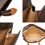 Louis Vuitton Monogram Babylon Tote / Shoulder Bag Brown Leather — view 9