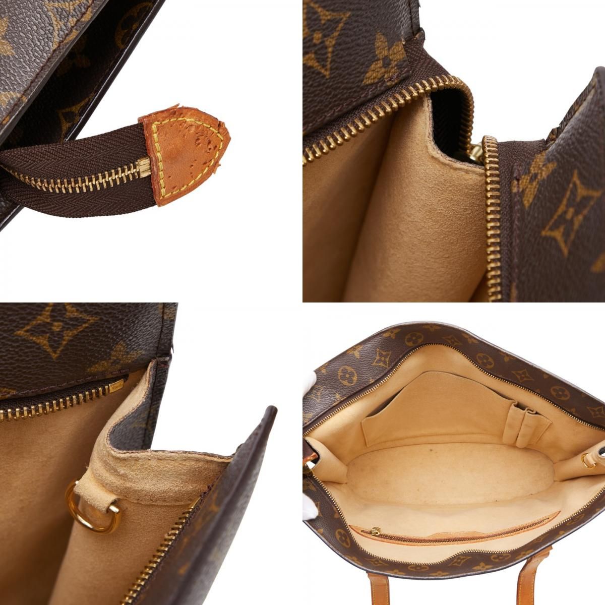 Louis Vuitton Monogram Babylon Tote / Shoulder Bag Brown Leather — view 9