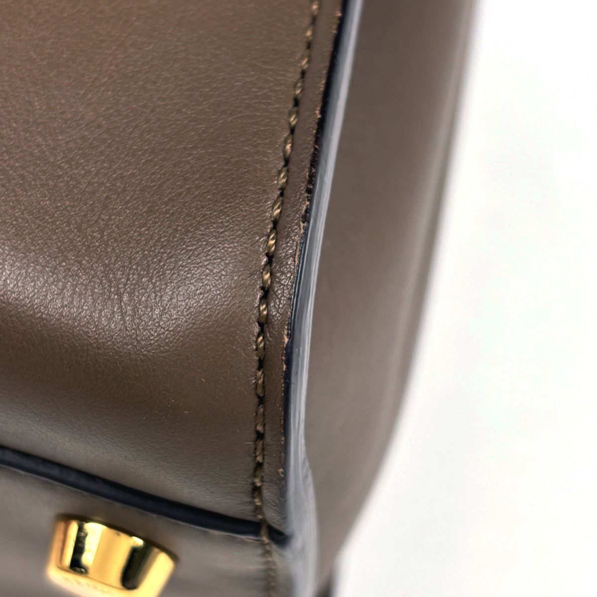 Fendi Peekaboo 2-Way Shoulder Bag Leather Brown — view 3
