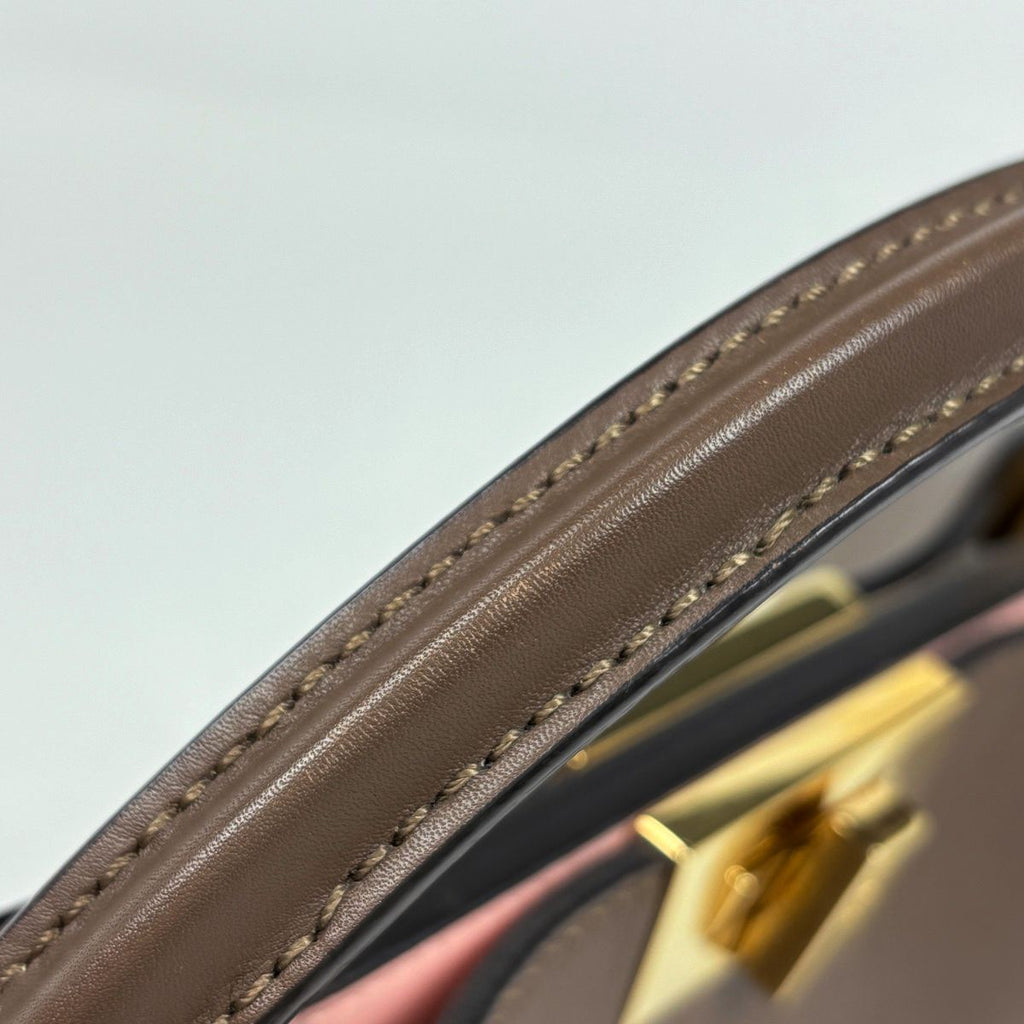 Fendi Peekaboo 2-Way Shoulder Bag Leather Brown — view 6