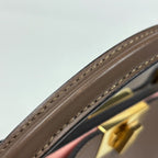 Fendi Peekaboo 2-Way Shoulder Bag Leather Brown — view 6