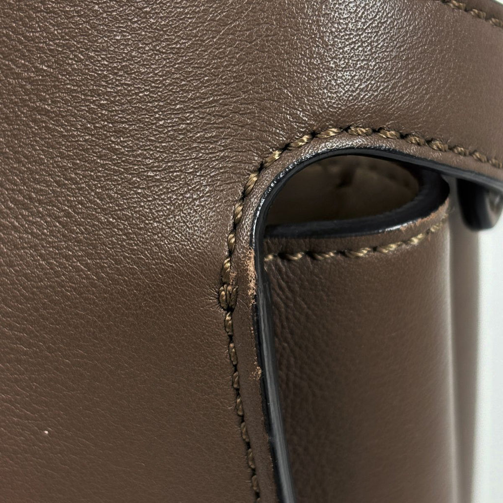 Fendi Peekaboo 2-Way Shoulder Bag Leather Brown — view 4