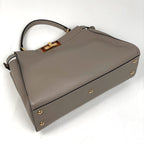 Fendi Peekaboo 2-Way Shoulder Bag Leather Gray — view 2