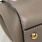 Fendi Peekaboo 2-Way Shoulder Bag Leather Gray — view 3