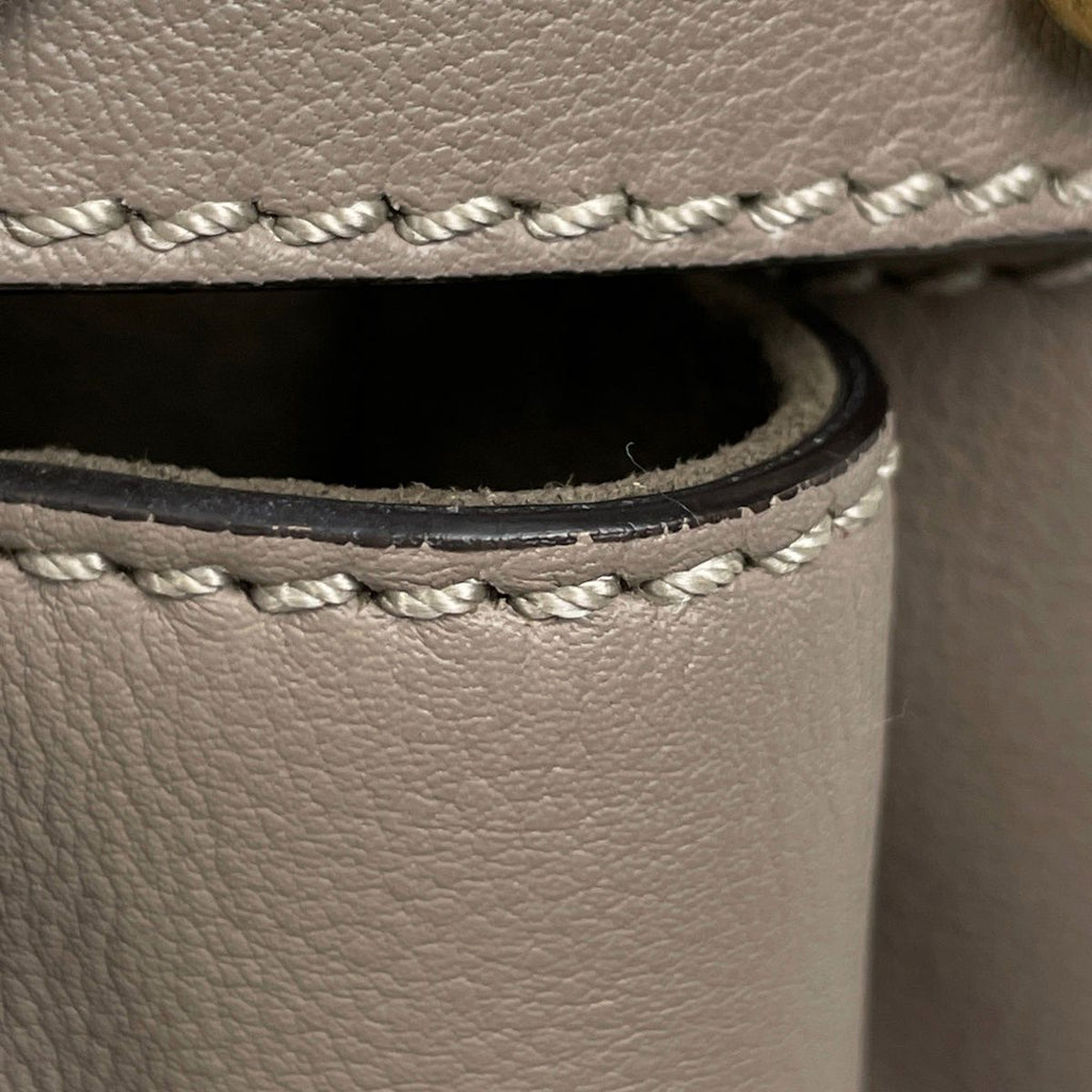 Fendi Peekaboo 2-Way Shoulder Bag Leather Gray — view 5