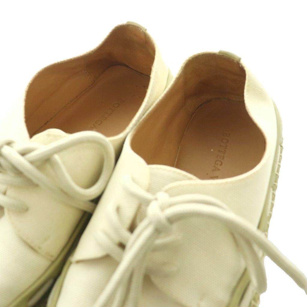 Bottega Veneta Espadrilles Canvas Shoes Lace Up Sneakers 36 Ivory SS — view 4