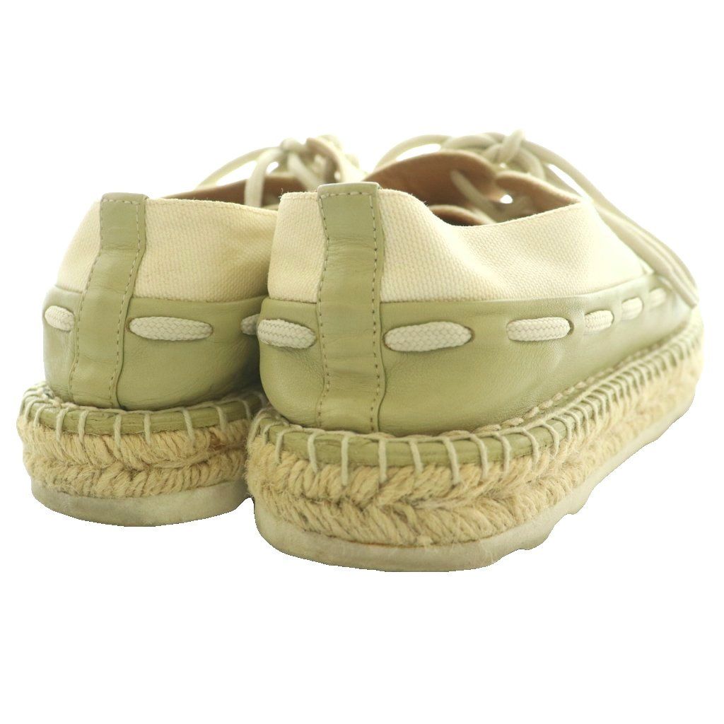 Bottega Veneta Espadrilles Canvas Shoes Lace Up Sneakers 36 Ivory SS — view 5