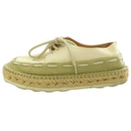 Bottega Veneta Espadrilles Canvas Shoes Lace Up Sneakers 36 Ivory SS