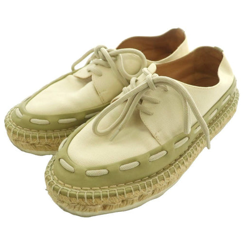 Bottega Veneta Espadrilles Canvas Shoes Lace Up Sneakers 36 Ivory SS — view 2