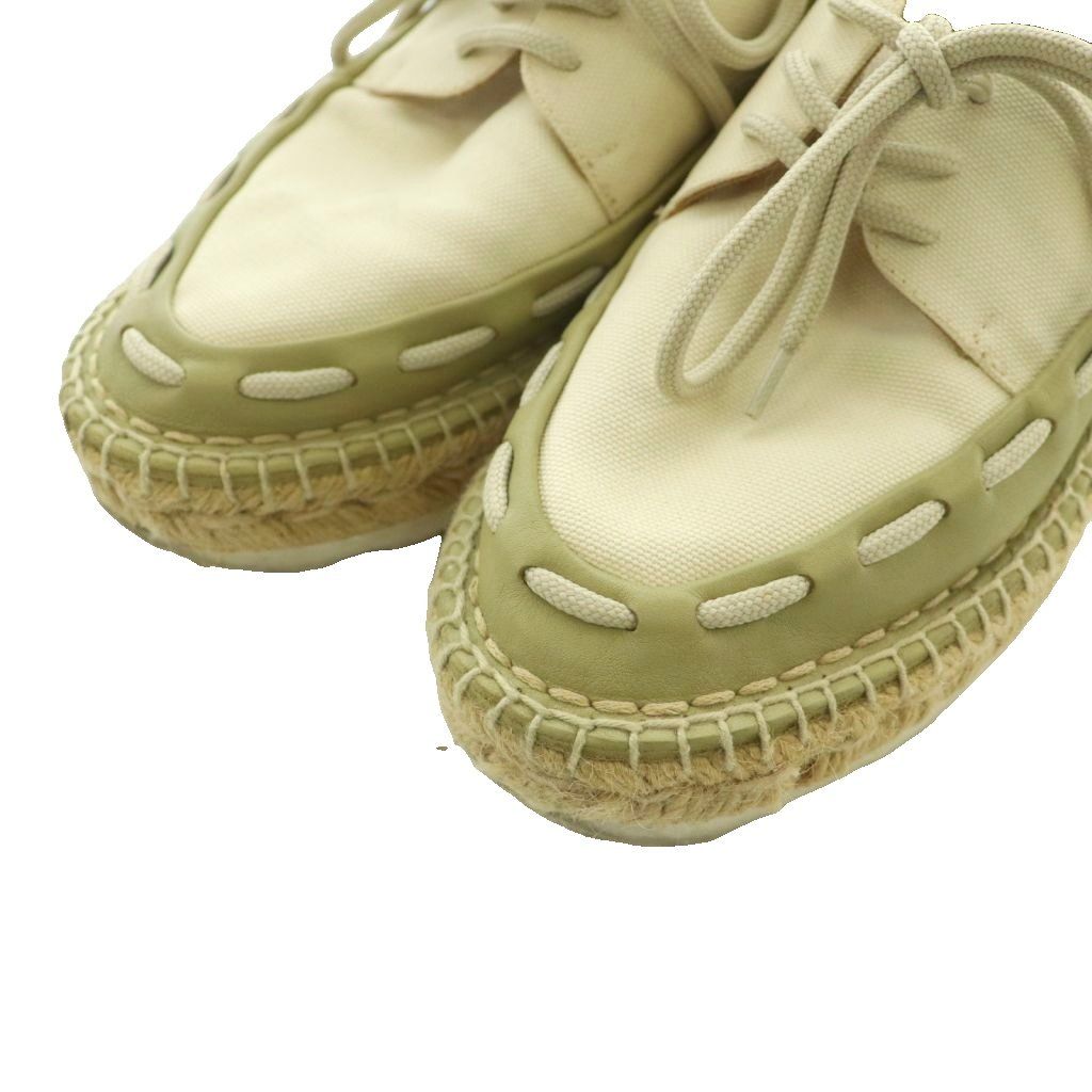 Bottega Veneta Espadrilles Canvas Shoes Lace Up Sneakers 36 Ivory SS — view 3