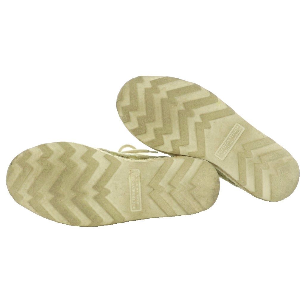 Bottega Veneta Espadrilles Canvas Shoes Lace Up Sneakers 36 Ivory SS — view 6