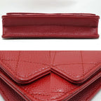 Chanel Chain Wallet Caviar Leather Red Shoulder — view 4