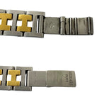 Hermes Vintage Croajour Stainless Steel Quartz Watch Silver Gold — view 3