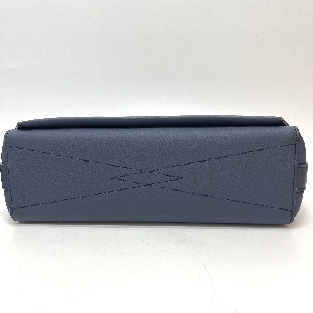Louis Vuitton Shoulder Bag Takeoff Messenger Leather Blue Atlantique — view 5