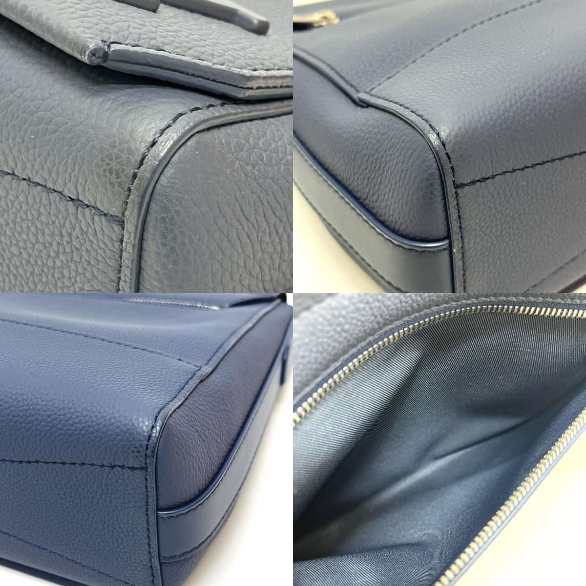Louis Vuitton Shoulder Bag Takeoff Messenger Leather Blue Atlantique — view 7