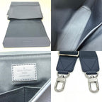 Louis Vuitton Shoulder Bag Takeoff Messenger Leather Blue Atlantique — view 8