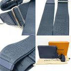 Louis Vuitton Shoulder Bag Takeoff Messenger Leather Blue Atlantique — view 9