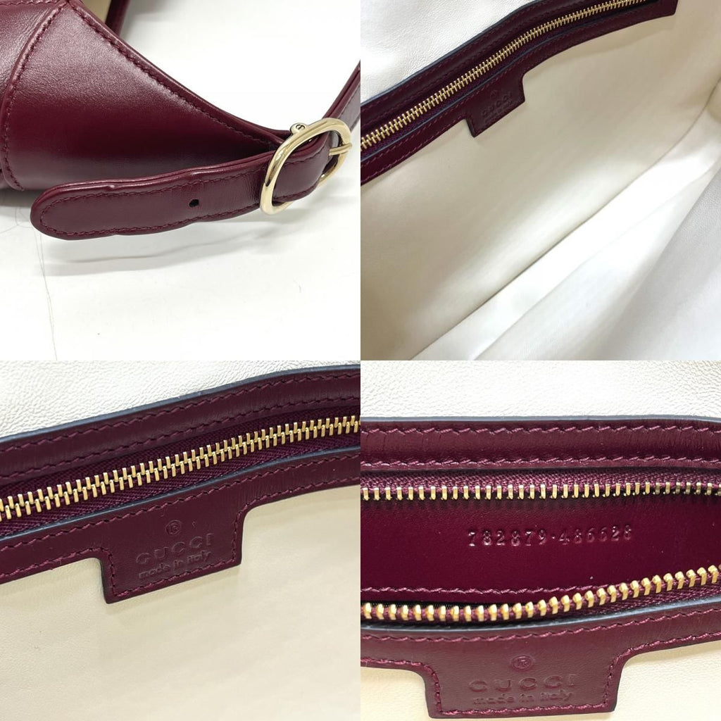 Gucci Shoulder Bag Jackie Leather Wine — view 8