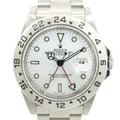 Rolex Watch Explorer II P Number SS Automatic Winding White Dial Oyster