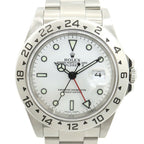 Rolex Watch Explorer II P Number SS Automatic Winding White Dial Oyster