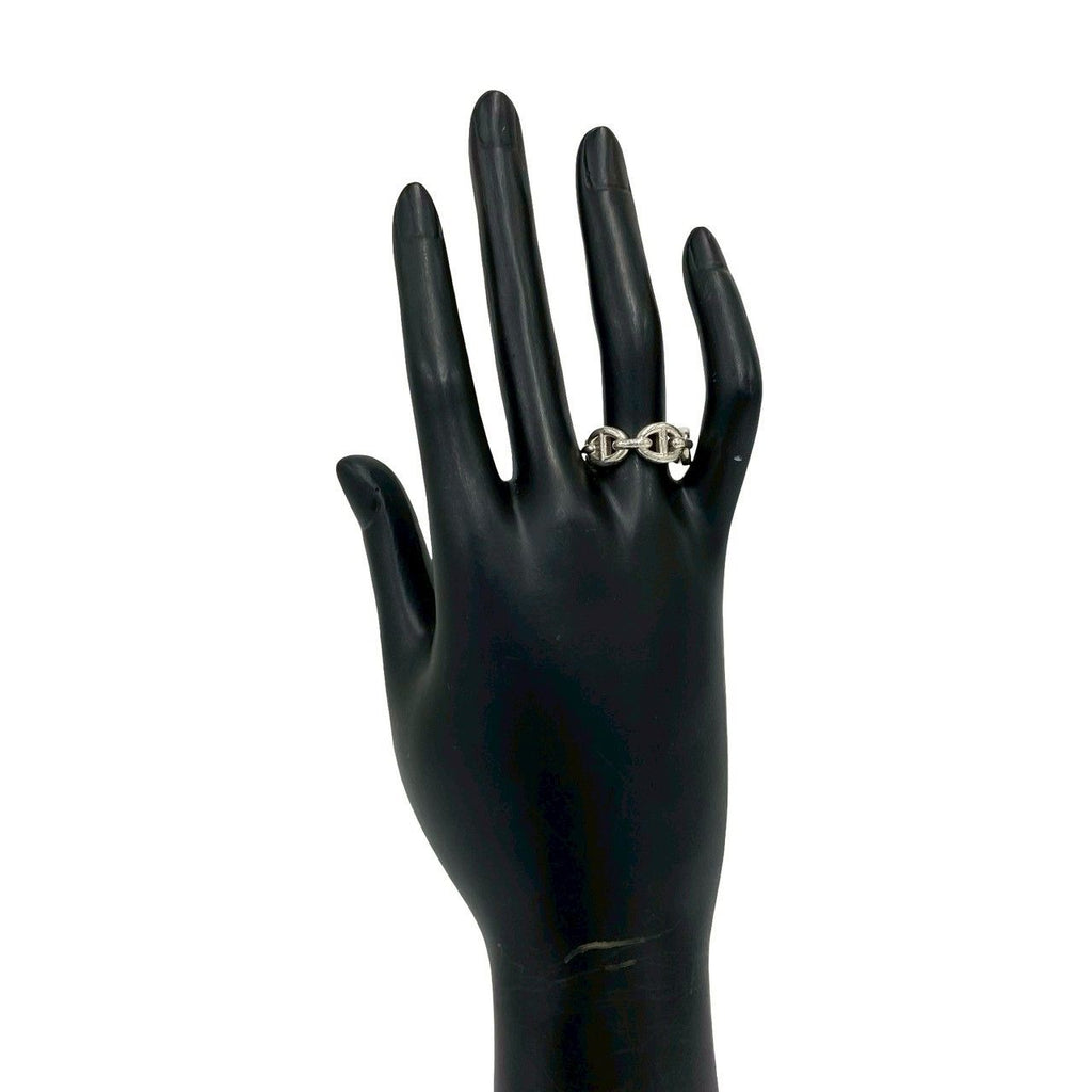 Hermes Chaine D'ancre Ring 925 Sterling Silver
