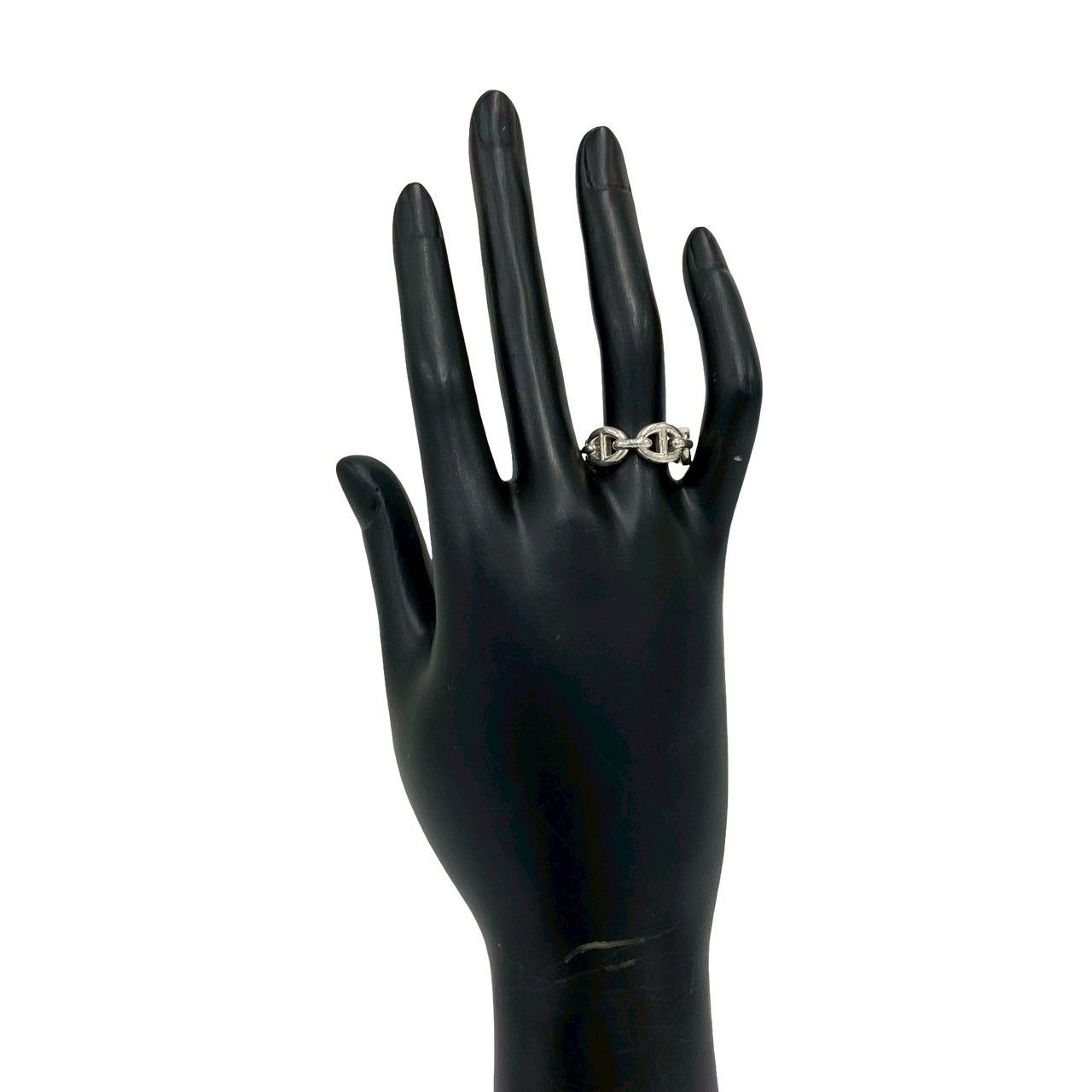 Hermes Chaine D'ancre Ring 925 Sterling Silver