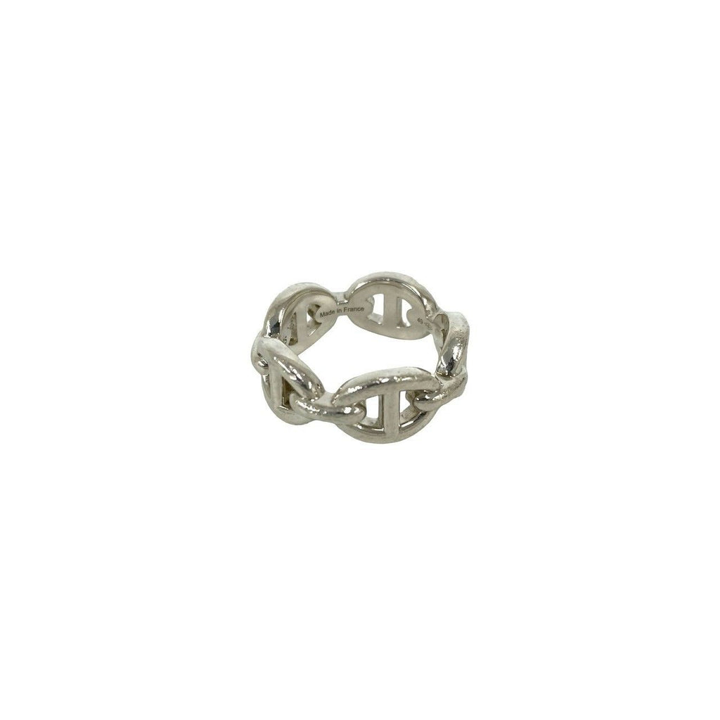 Hermes Chaine D'ancre Ring 925 Sterling Silver