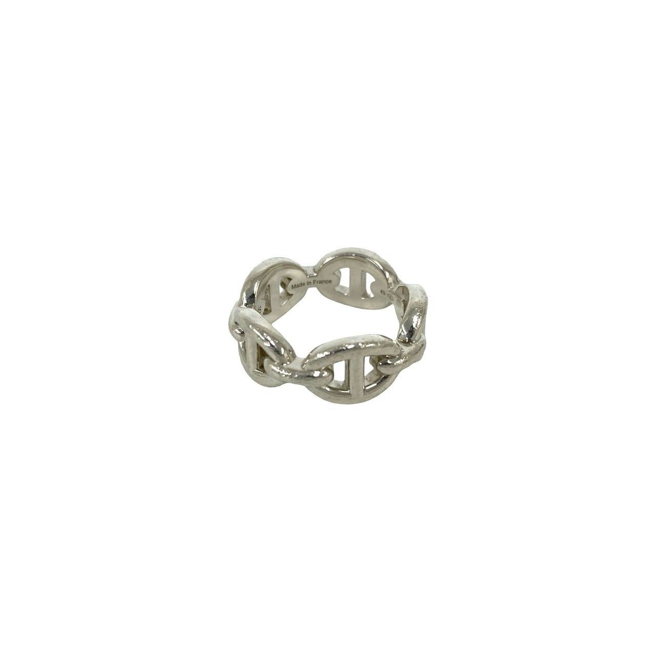 Hermes Chaine D'ancre Ring 925 Sterling Silver