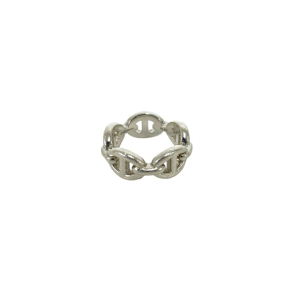Hermes Chaine D'ancre Ring 925 Sterling Silver