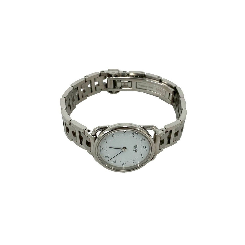 Hermes Vintage Also Stainless Steel Quartz Wrist Watch Silver — view 7
