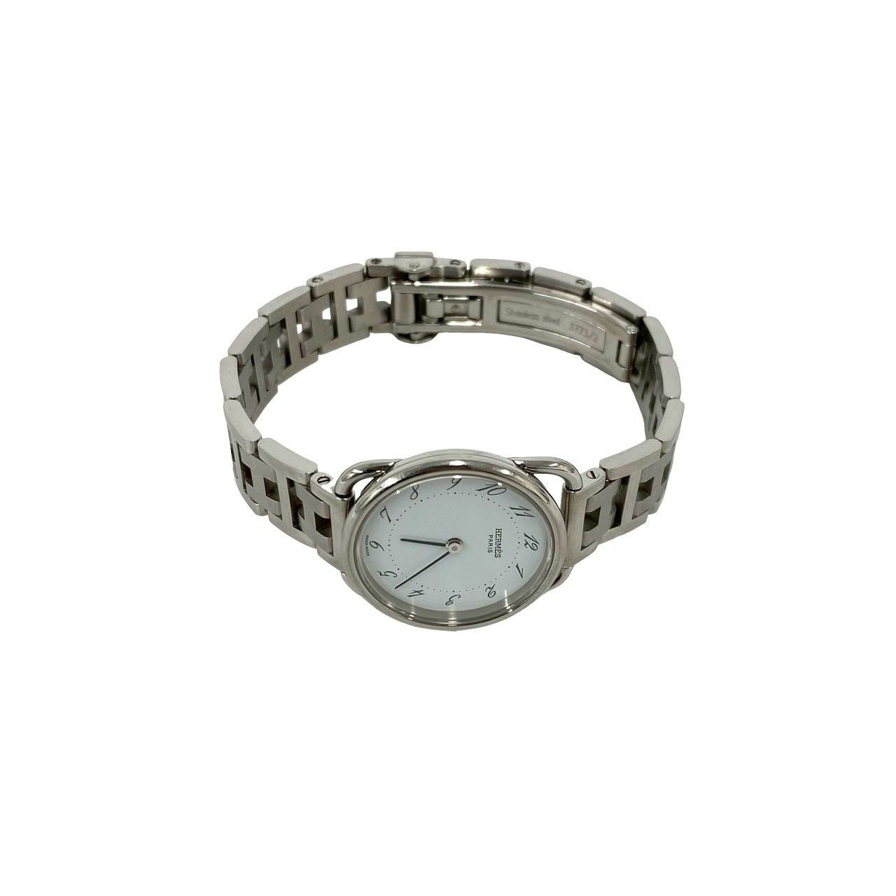 Hermes Vintage Also Stainless Steel Quartz Wrist Watch Silver — view 7