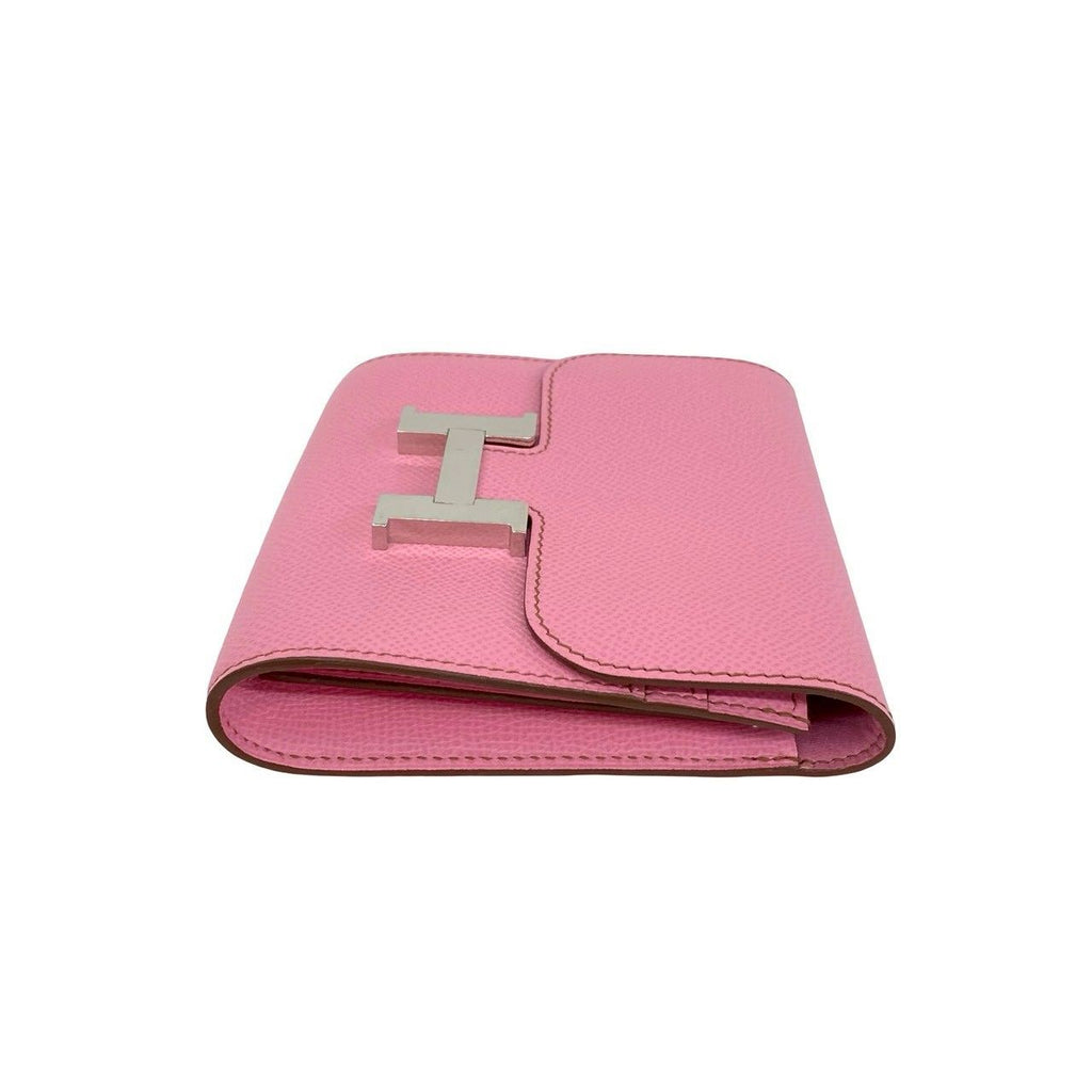 Hermes Constance Compact Veau Epsom Bifold Wallet Mini Pink — view 5