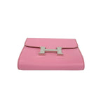 Hermes Constance Compact Veau Epsom Bifold Wallet Mini Pink — view 6
