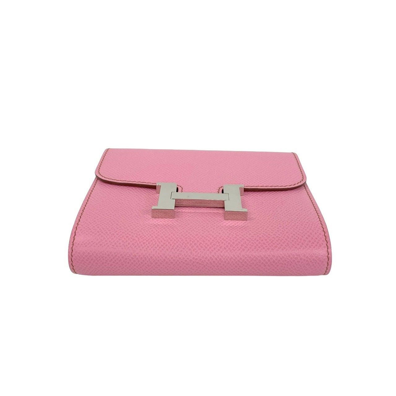 Hermes Constance Compact Veau Epsom Bifold Wallet Mini Pink — view 6