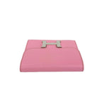 Hermes Constance Compact Veau Epsom Bifold Wallet Mini Pink — view 3