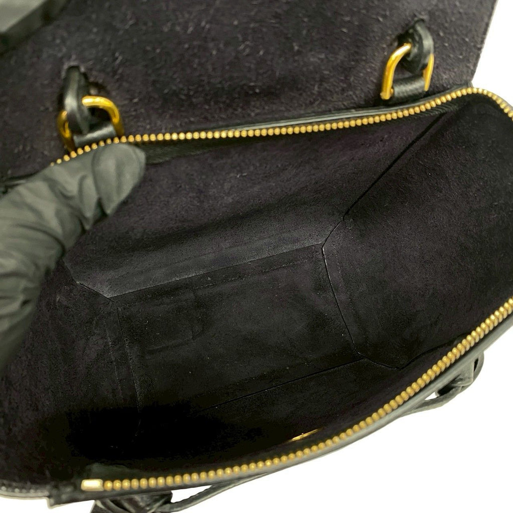 Celine Belt Bag Nano Leather 2-Way Mini Black — view 9