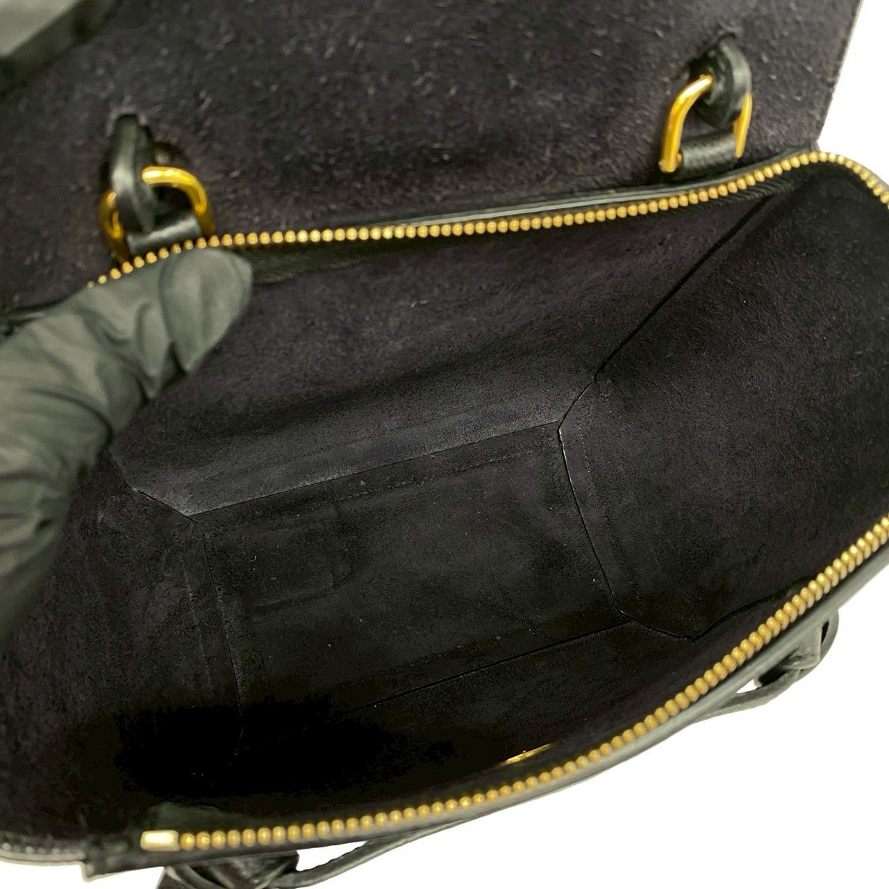 Celine Belt Bag Nano Leather 2-Way Mini Black — view 9
