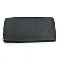 Louis Vuitton Wallet Cuir Taurillon Zippy Vertical Leather Black