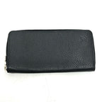 Louis Vuitton Wallet Cuir Taurillon Zippy Vertical Leather Black