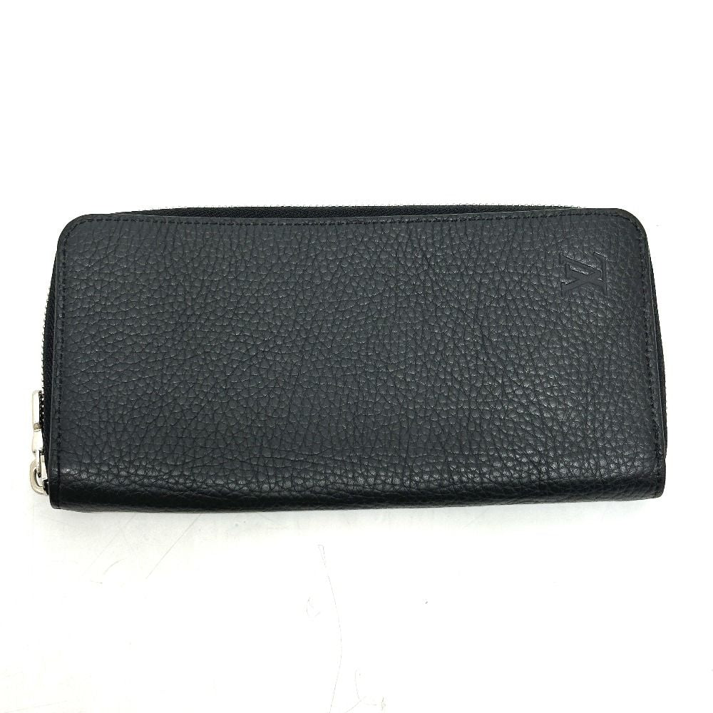 Louis Vuitton Wallet Cuir Taurillon Zippy Vertical Leather Black
