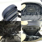 Dior Shoulder Bag Logo Leather Blue — view 8