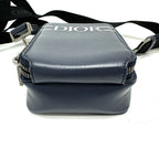 Dior Shoulder Bag Logo Leather Blue — view 4