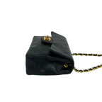 Chanel Card Quilted CC Logo Lambskin Mini Shoulder Bag Black — view 6