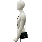Chanel Card Quilted CC Logo Lambskin Mini Shoulder Bag Black — view 2